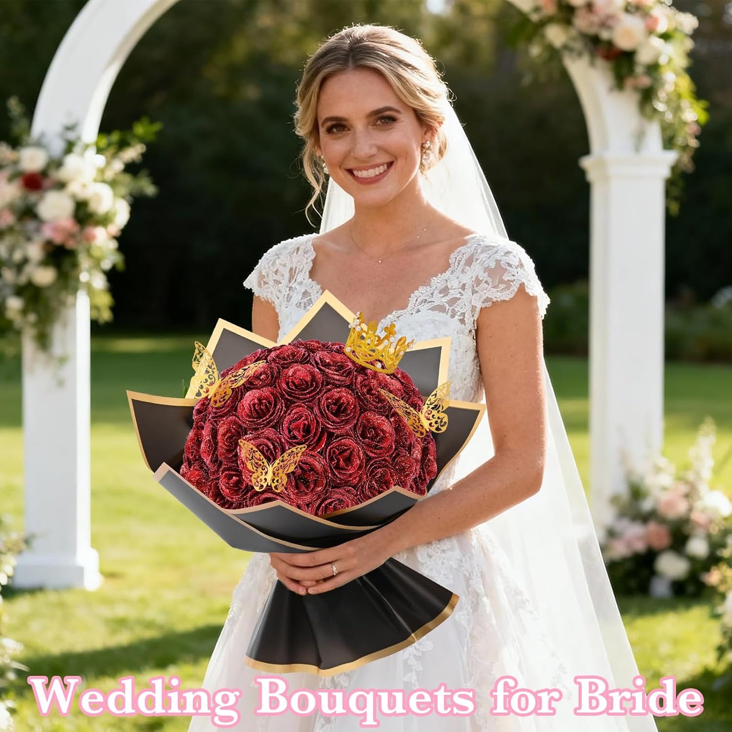 Glitter Roses Bouquet