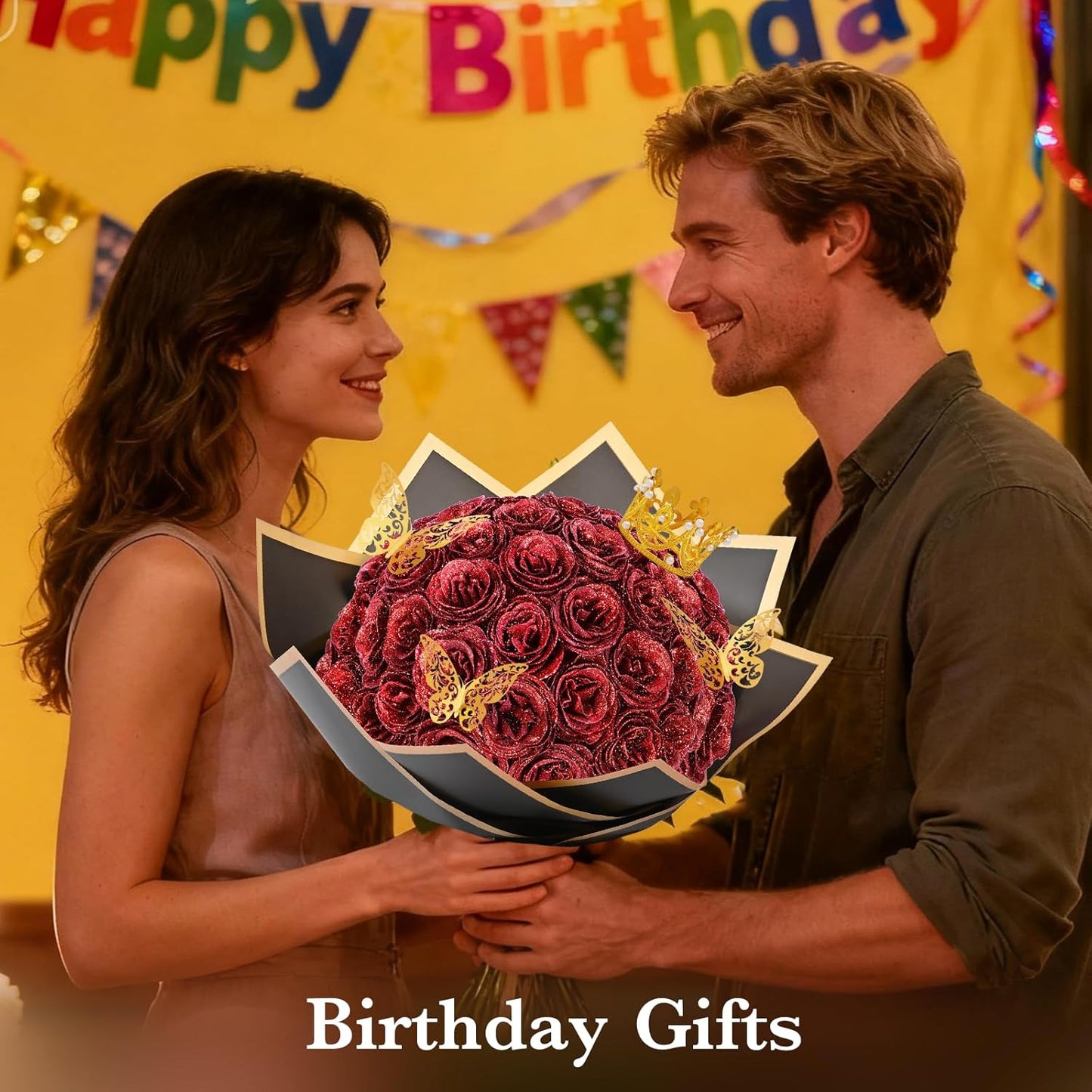 Glitter Roses Bouquet